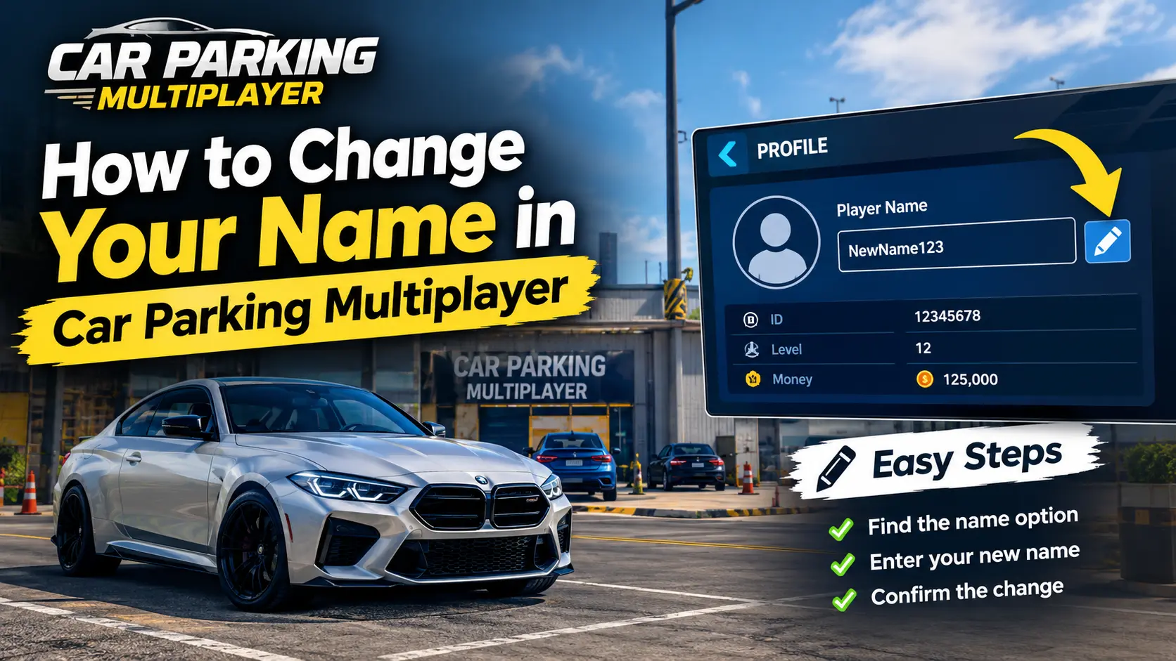 How to Change Your Name in Car Parking Multiplayer 1 How to change your name in Car Parking Multiplayer